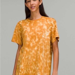 NWT Lululemon Athletica all yours Tie-Dye Orange Short Sleeve Tee